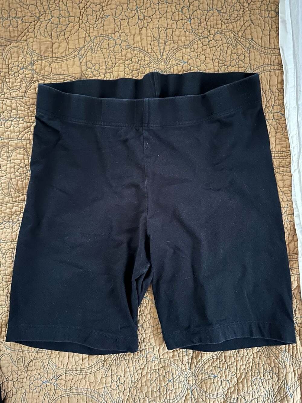 Old Navy Black Cotton Spandex Biker Shorts
